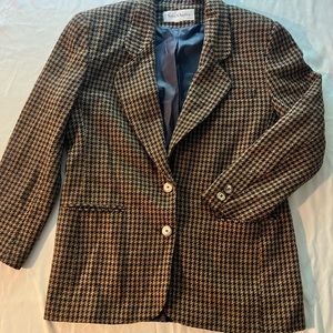 Vintage Norton McNaughton hounds tooth women’s blazer jacket